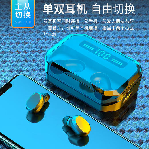 【蓝牙耳机】无线蓝牙耳机5.2双耳入耳式运动超长待机续航tws 商品图3