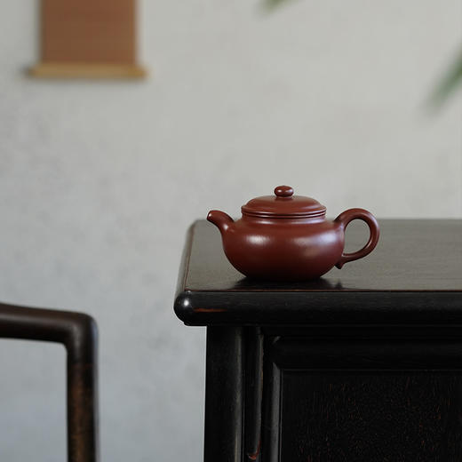 龙德堂陶艺 吴水勤制 《仿古》原矿大红袍、紫朱泥 180cc 库存请咨询客服 商品图1