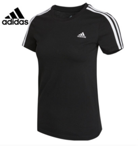 阿迪达斯 女子运动休闲短袖T恤GL0784