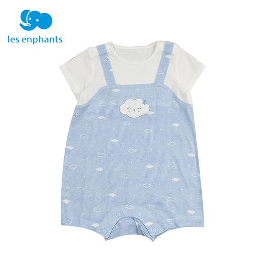 丽婴房-童衣类（夏）D0连身装\游戏裤天蓝 商品图4