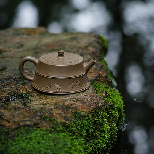 宜兴龙德堂陶艺 汤宣武《智云慧海》原矿青段 300 cc 商品图1