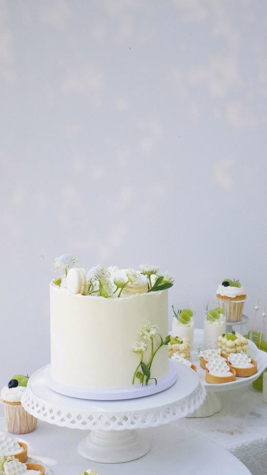 白绿色户外婚礼甜品台 商品图5