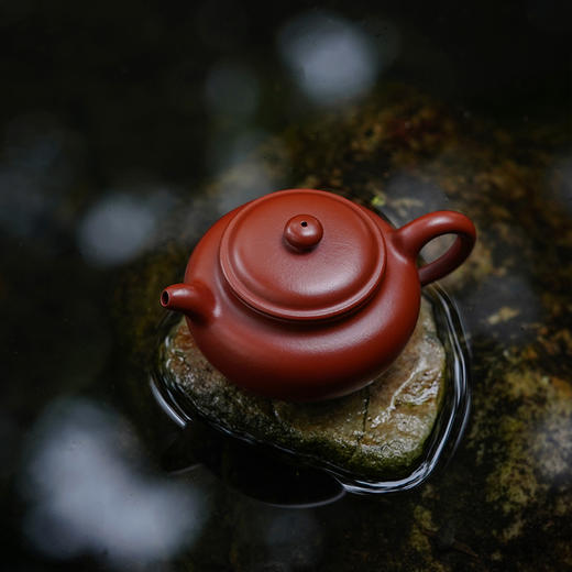 龙德堂陶艺 吴水勤制 《仿古》原矿大红袍、紫朱泥 180cc 库存请咨询客服 商品图3
