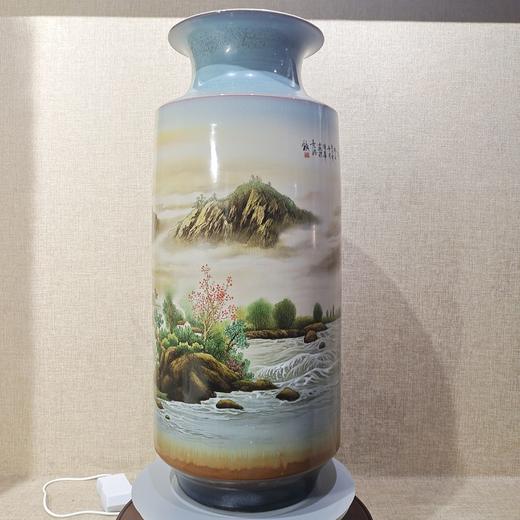孔国华:颜色釉粉彩山水依山傍水 商品图0