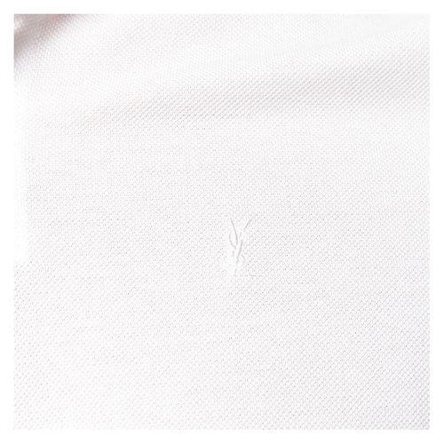 SAINT LAURENT PARIS/SAINT LAURENT PARIS 21年春夏 服装 ysl 男性 白色 男士短POLO 554052YB2OC_9000 商品图3