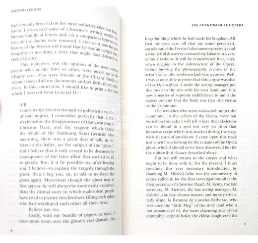 现货 剧院魅影 歌剧魅影 英文原版The Phantom of the Opera 柯林斯经典系列 Gaston Leroux加斯通·勒鲁 世界经典文学青少年课外 商品图3