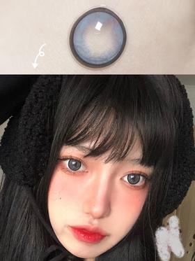 ShinyGirl大圆环灰 14.5mm 韩产进口添加硅水凝胶 年抛 (HoneyLens)