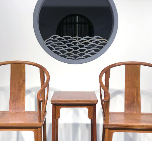 红桥红  家具严选  缅甸花梨（大果紫檀）【素圈椅  三件套】 商品图1