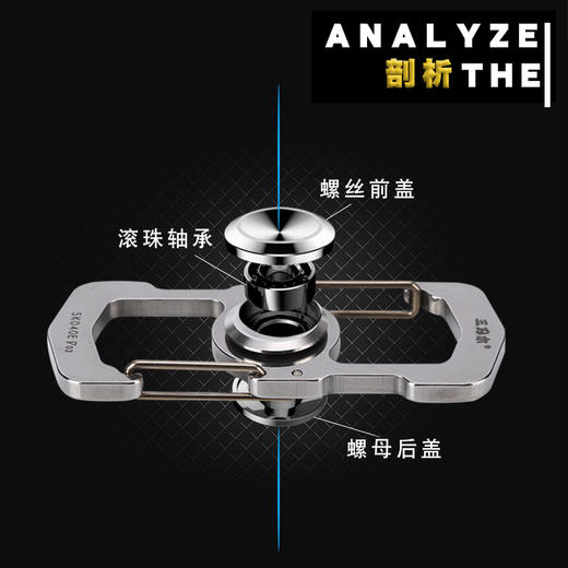 三刃木SK039/040E多功能指尖陀螺钥匙扣汽车男士腰挂钥匙创意礼品 商品图3