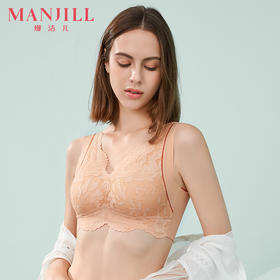 熳洁儿 无痕蕾丝内衣女薄款大胸显小全罩杯无钢圈文胸美背胸罩21261557