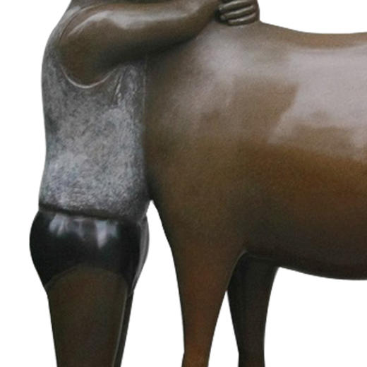 【6F】阿斯蒙迪张慧青铜鹿艺术品纯铜摆件原创收藏品创意礼品艺术礼品 商品图2