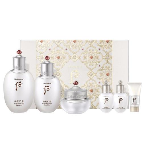 韩国 WHOO后 拱辰享雪玉凝焕白6件套 套盒 (精华水150ml+20ml+乳110ml+20ml+面霜30ml+洗面奶20ml) 商品图6