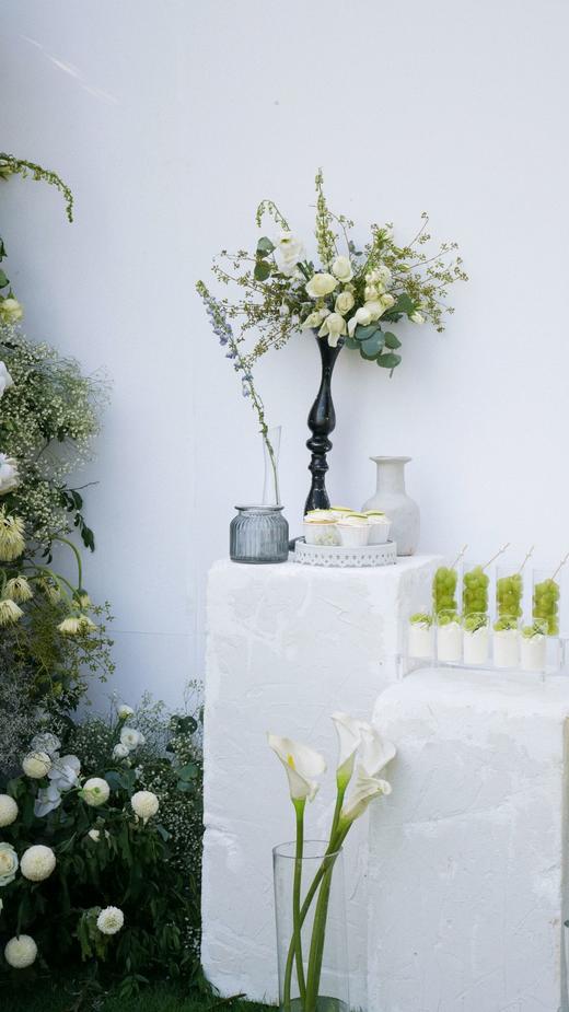 白绿色户外婚礼甜品台 商品图7