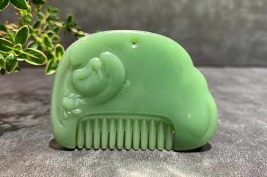 【御珠宫坊·传承系列】碧玉梳子挂件 商品图0