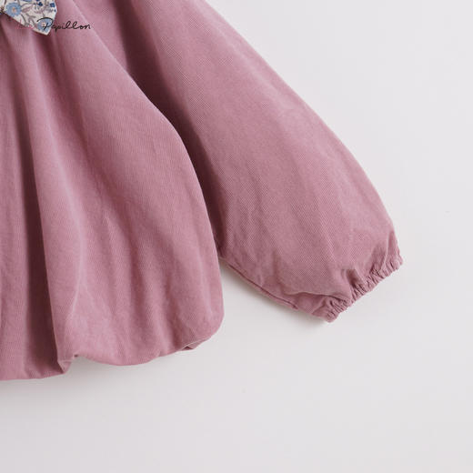 【马克珍妮 法式系列】新款秋装 女童灯芯绒落肩小衫213017 商品图4