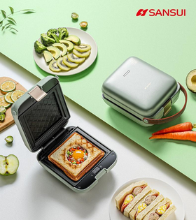 【直发】山水（SANSUI）家用时尚料理器 华夫机三明治机