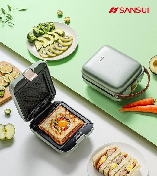 【直发】山水（SANSUI）家用时尚料理器 华夫机三明治机 商品图0