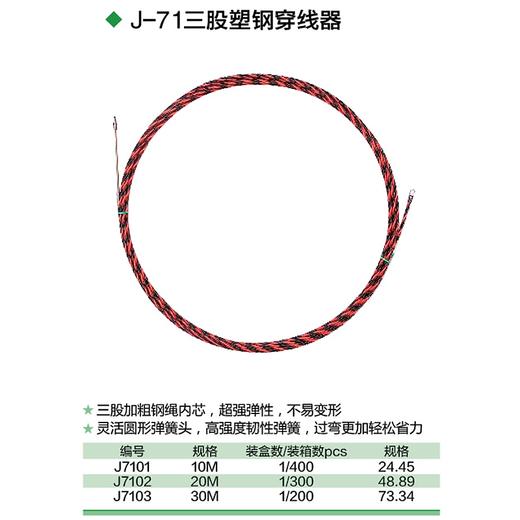 三股塑钢穿线器 商品图1