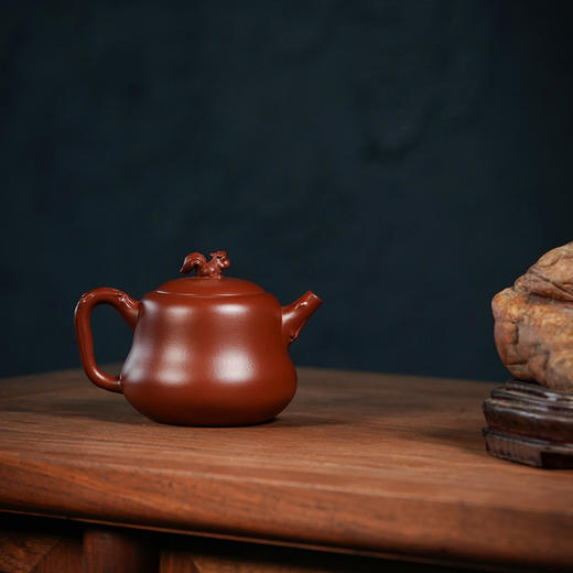 龙德堂陶艺 徐飞制 《松鼠葡萄》原矿底槽清 270cc 库存请咨询客服 商品图3