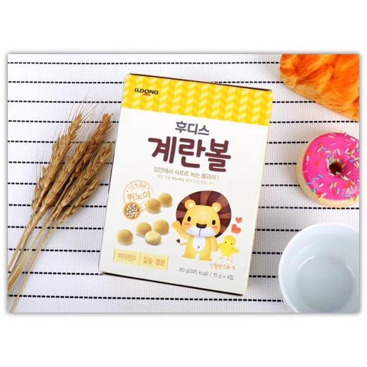 韩国原装进口日东福德食小馒头60g(甜南瓜味/奶酪味/鸡蛋味/菠菜、胡萝卜、西兰花味） 商品图8