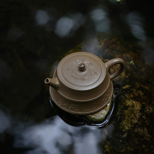 宜兴龙德堂陶艺 汤宣武《智云慧海》原矿青段 300 cc 商品图2