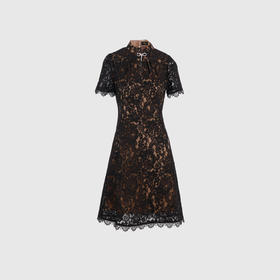 旗袍领收腰显瘦连衣裙