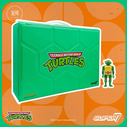 现货 Super7 忍者神龟 米开朗基罗 手提箱套装 商品图0