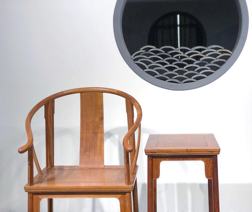 红桥红  家具严选  缅甸花梨（大果紫檀）【素圈椅  三件套】 商品图3