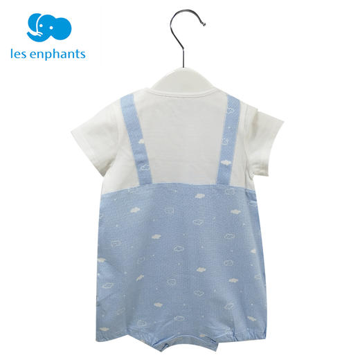 丽婴房-童衣类（夏）D0连身装\游戏裤天蓝 商品图1