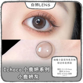 Ichoco旗下 小鹿妍灰  日抛整体直径14.2mm但是是小直径哦10片装