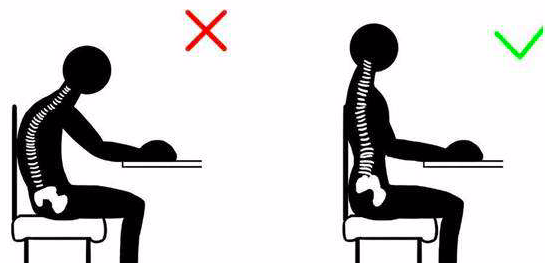 坐姿本来就不规范,还喜欢跷二郎腿,驼背,体态不端正,就会加剧骨盆前倾