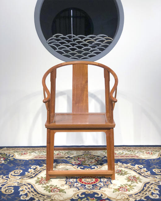 红桥红  家具严选  缅甸花梨（大果紫檀）【素圈椅  三件套】 商品图8