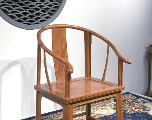 红桥红  家具严选  缅甸花梨（大果紫檀）【素圈椅  三件套】 商品图6