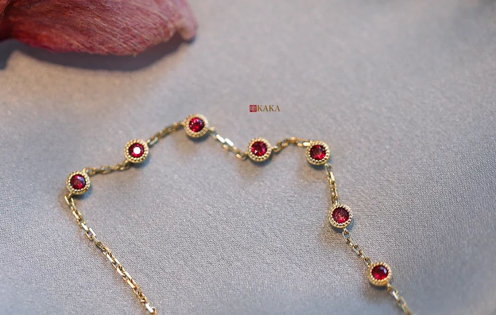 红宝石，素金，小生活 脚链&手链