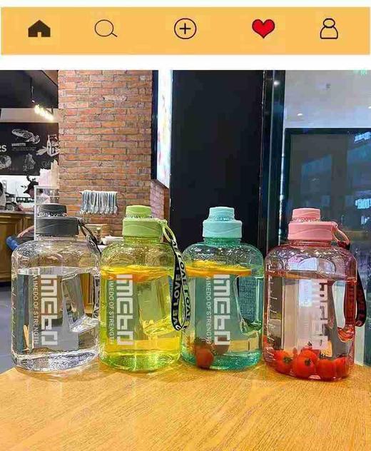 【2200ml】明星水壶同款大容量耐高温水杯特大号桶便携式健身水杯 商品图4