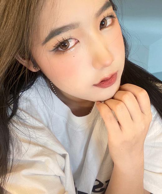 lillilly Y05薄藤粉棕 国产 非离子 月抛隐形眼镜 14.5 商品图1