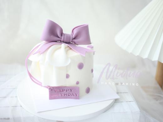 女士款 翻糖蝴蝶结 粉紫色 甜美裙边 小红书网红款 商品图0