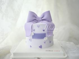 女士款 翻糖蝴蝶结 紫色 小雏菊 小红书网红款