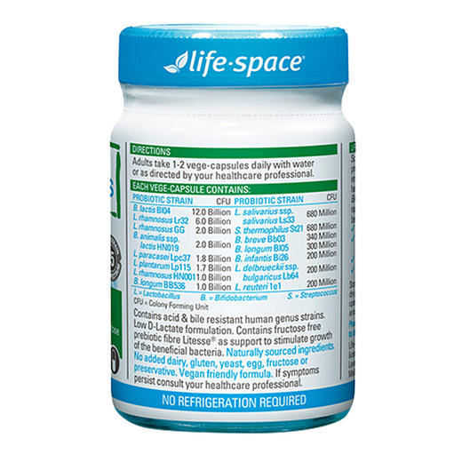 【保税仓/香港直邮】澳洲Life Space 益倍适 中老年益生菌胶囊 60粒 商品图1