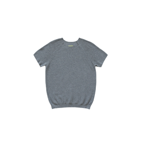 BanL/V616岩石灰插肩短袖针织T恤