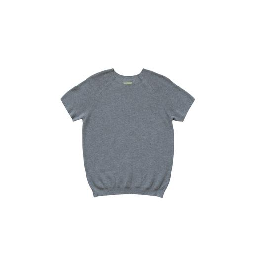 BanL/V616岩石灰插肩短袖针织T恤 商品图0