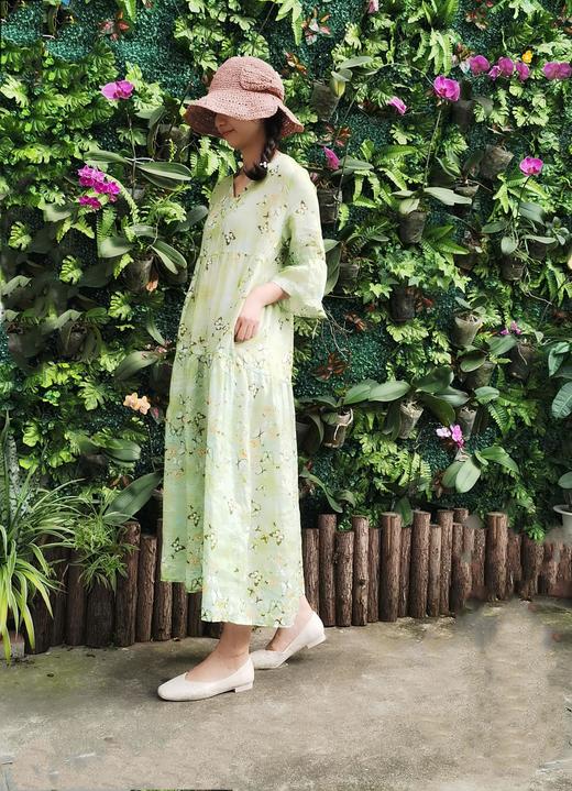 系绳印花长裙5627 商品图5