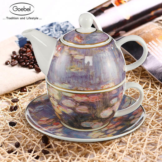【6F】德国Goebel进口陶瓷茶壶莫奈子母壶套装英式下午茶茶壶陶瓷礼物 商品图1
