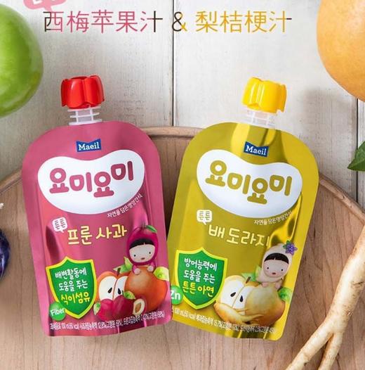 Maeil每日友咪友咪梨桔梗水果汁两种口味12个月以上100ml【果汁乳品】 商品图2