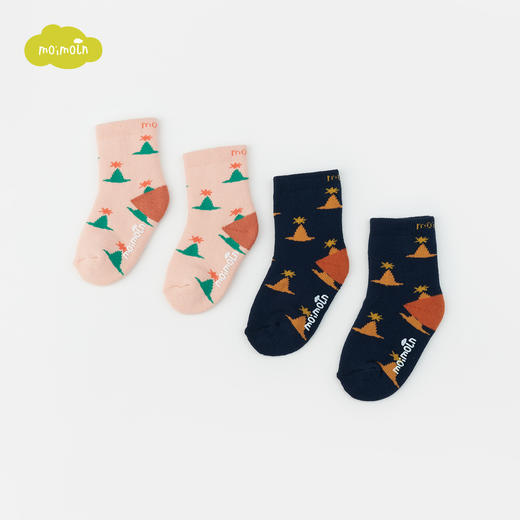 【年中盛典】moimoln小云朵童袜2021新款男女宝宝中筒袜休闲印花俏皮儿童袜子LQW1IZSO18 商品图0