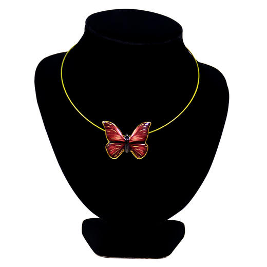 【6F】Goebel进口陶瓷手工挂坠艺术首饰蝴蝶项链情人节礼品生日礼品情侣 商品图3