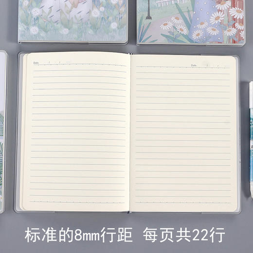 【一套四本】A5胶套本  小清新简约文艺学生笔记本创意软面抄练习本日记本 商品图1