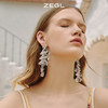 ZEGL透明不规则耳环女夏小众设计感耳钉个性不对称时尚网红耳饰品 商品缩略图0