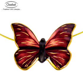 【6F】Goebel进口陶瓷手工挂坠艺术首饰蝴蝶项链情人节礼品生日礼品情侣