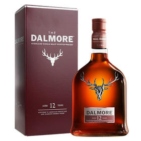 英国进口大摩12年苏格兰单一麦芽威士忌700ml/1瓶